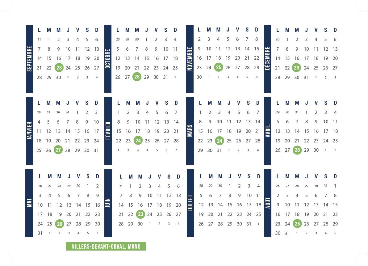 Calendrier bibliobus florenville dates