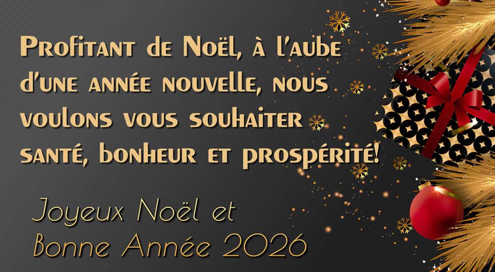 Meilleurs souhaits de joyeux noel et bonne et heureuse annee